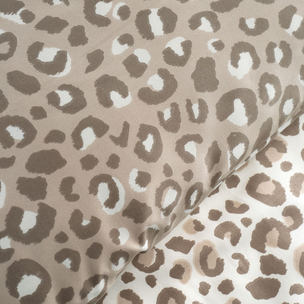 Leopard Print Duvet Natural Double Image 5