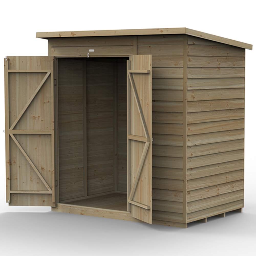Forest Garden 4LIFE 6 x 4ft Double Door Pent Shed Image 3