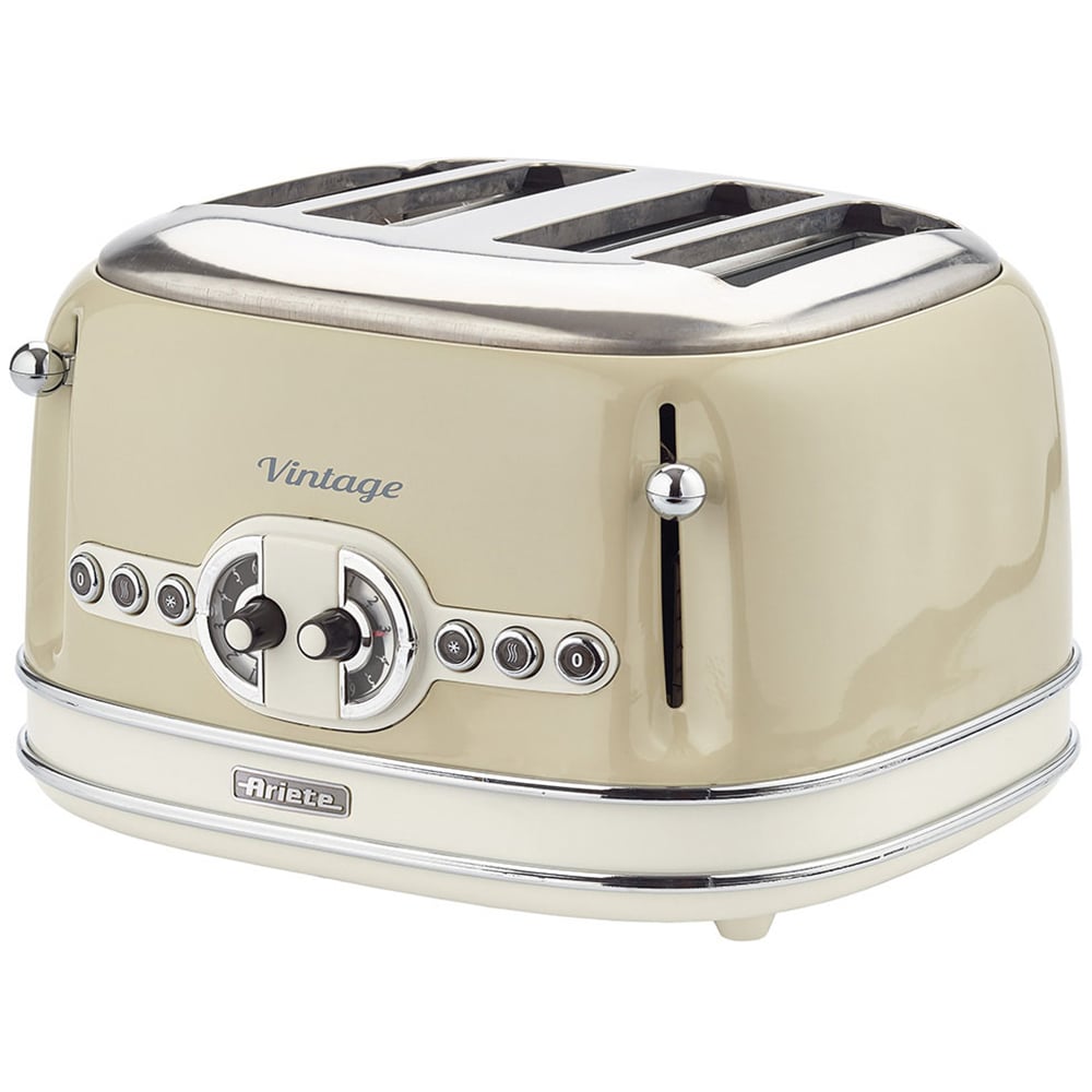 Ariete Cream Vintage 4 Slice Toaster Image 1