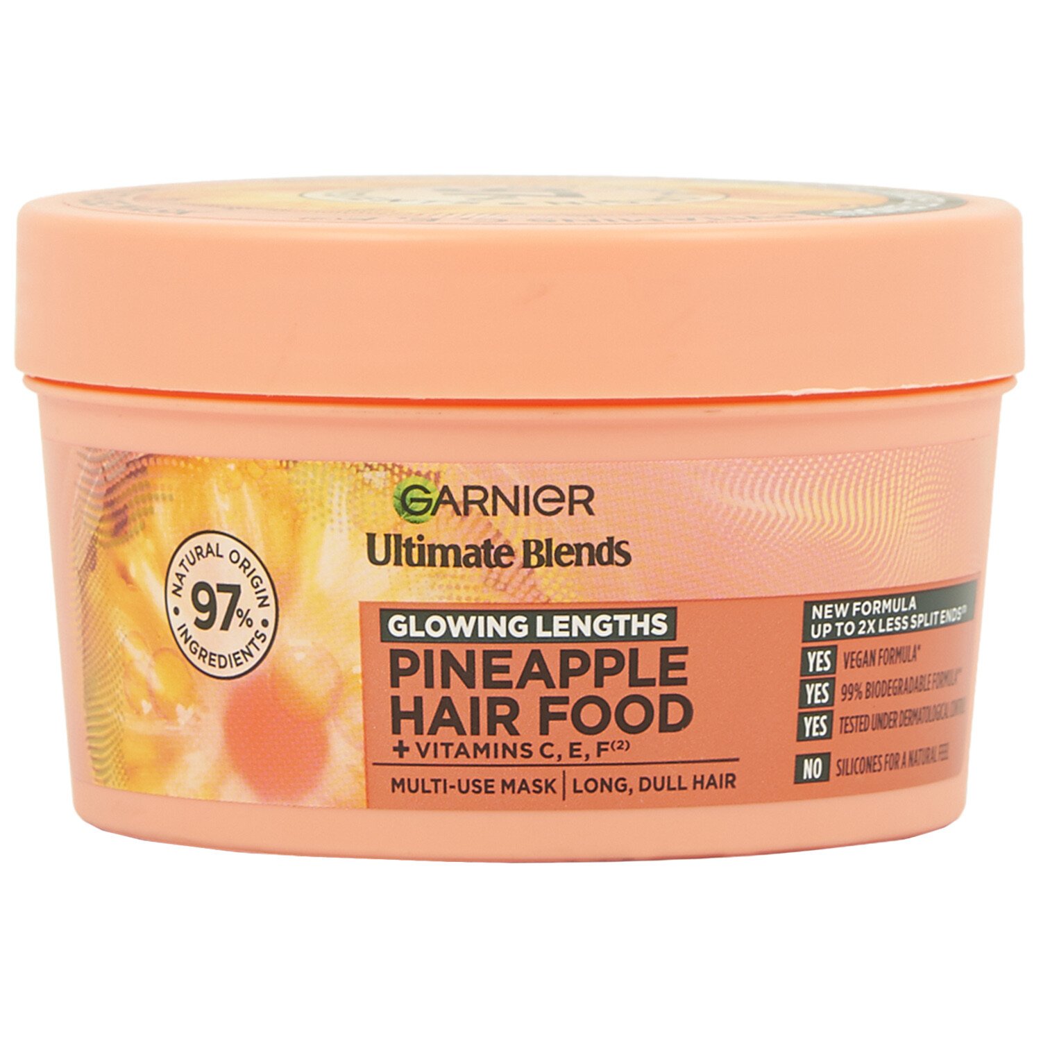 Garnier Hair Food Pineapple Mask 320ml - Orange Image 1