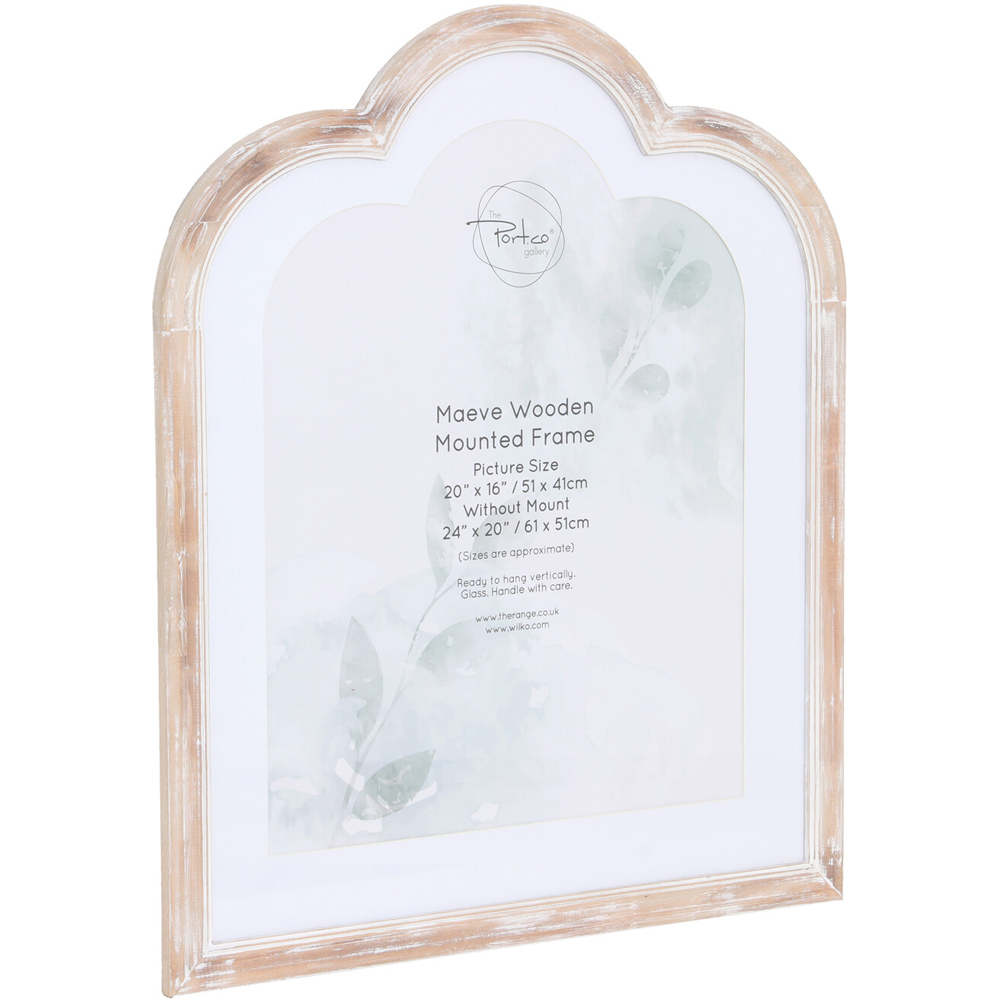 Maeve Wooden Mounted Frame Natural 20 x 16inch Image 3