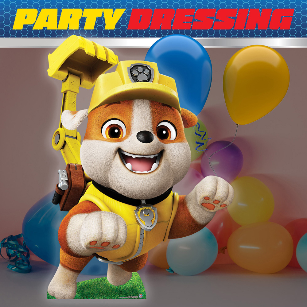 Star Cutouts Rubble Paw Patrol Cardboard Cutout 4.4ft Image 4