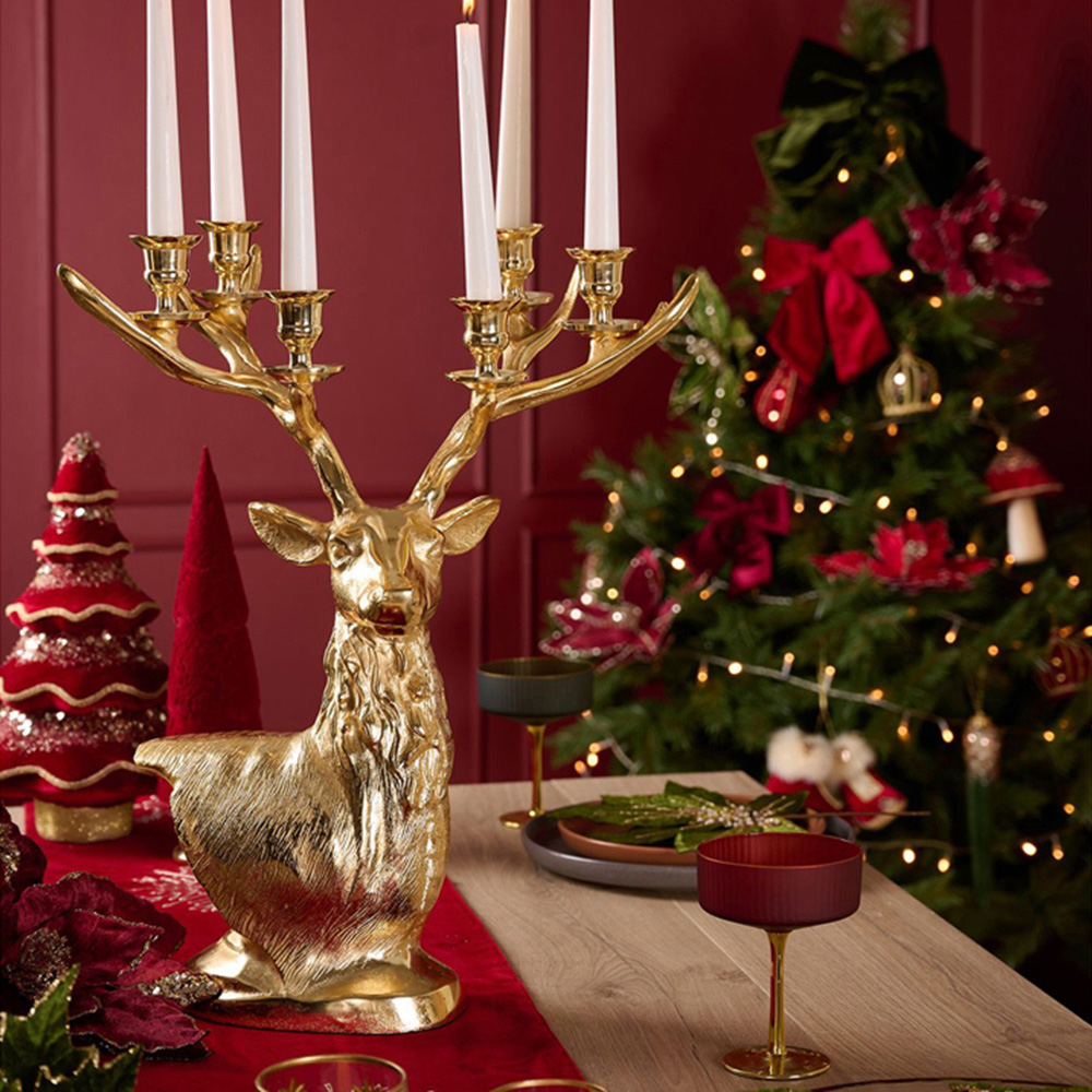 The Christmas Gift Co Red Velvet Mushroom Hanging Decoration Image 4