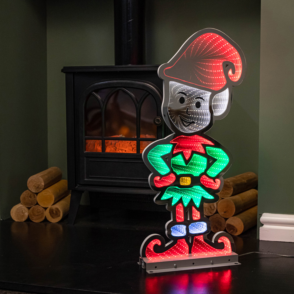Samuel Alexander Infinity Christmas Elf in Red Boots on Metal Base 60cm Image 4