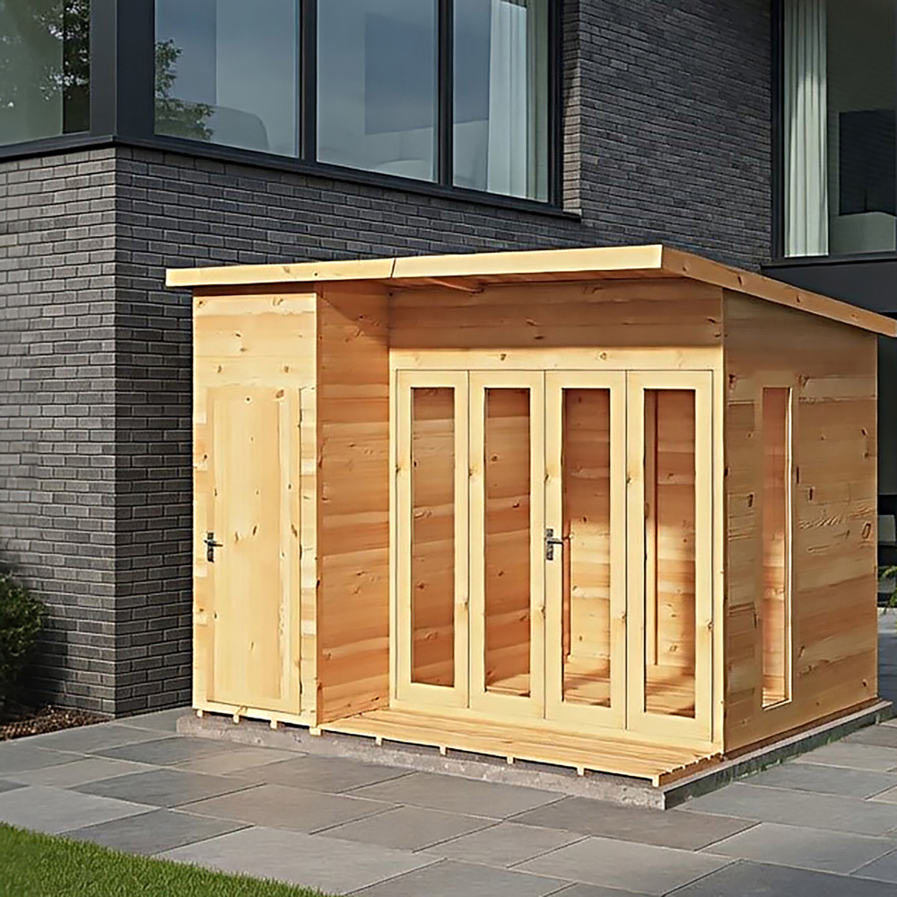 Shire Aster 10 x 8ft Double Door Contemporary Summerhouse Image 7
