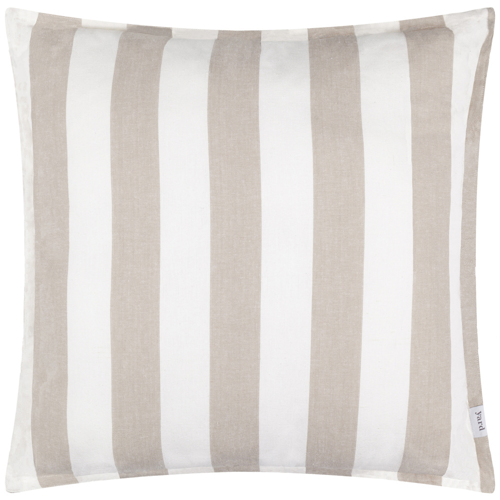 Yard Hayle Cream Cotton Polyester Filled Outdoor Cushion 50 x 50cm Image 1