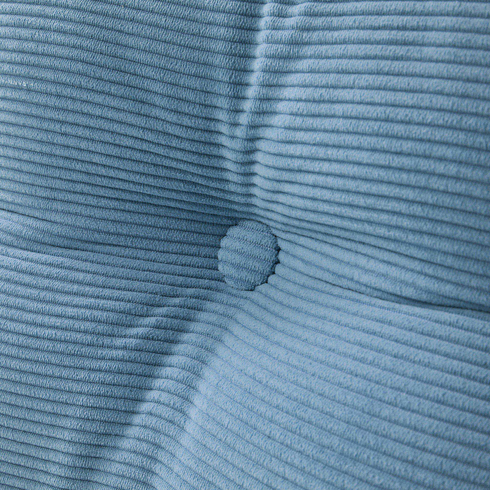 Living and Home Blue Corduroy Wedge Headboard Pillow with Side Pocket 180 x 50cm Image 5