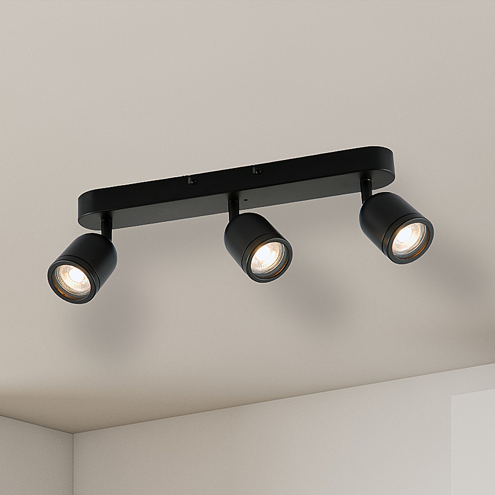 Milagro Porter Black 3 LED Ceiling Light Image 2