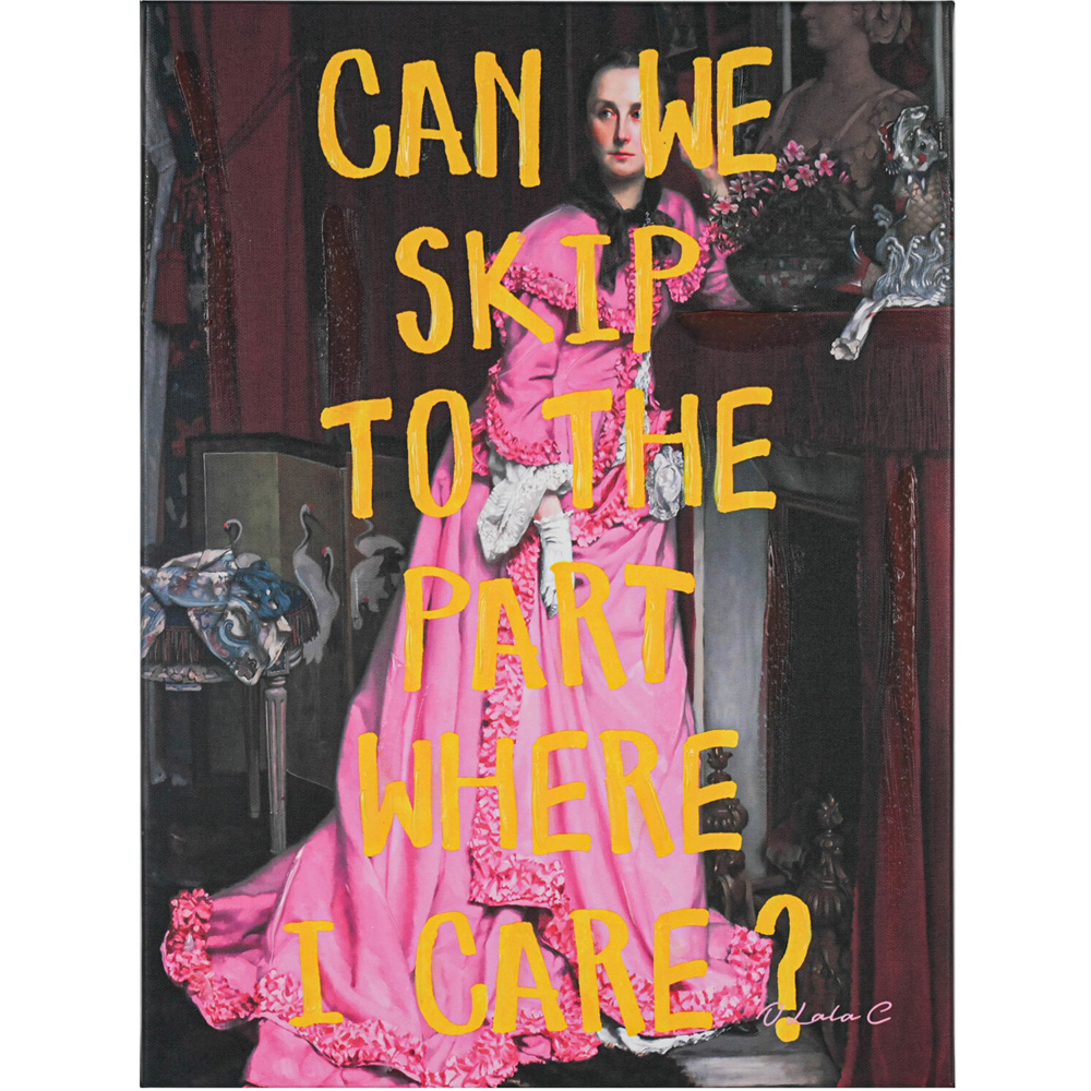 Maximalist Vintage Drama Quotes Canvas Image 3