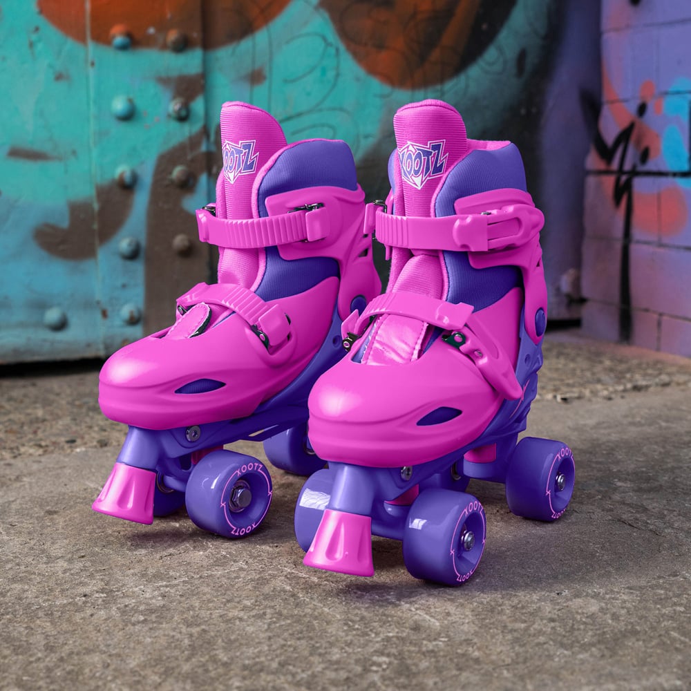 Xootz Purple Kids Quad Skates Size 13-3 Image 2