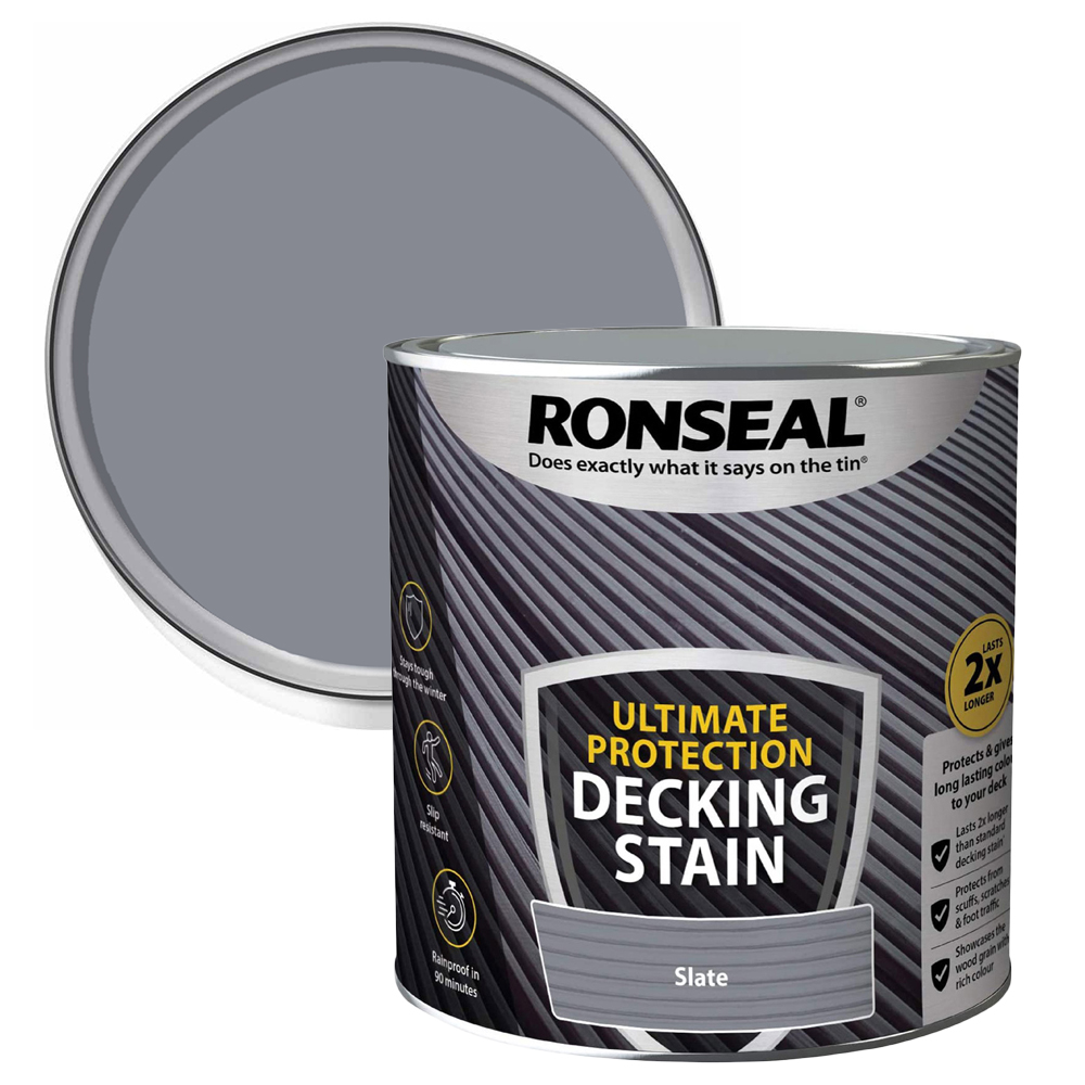 Ronseal Ultimate Protection Slate Decking Stain 2.5L Image 1