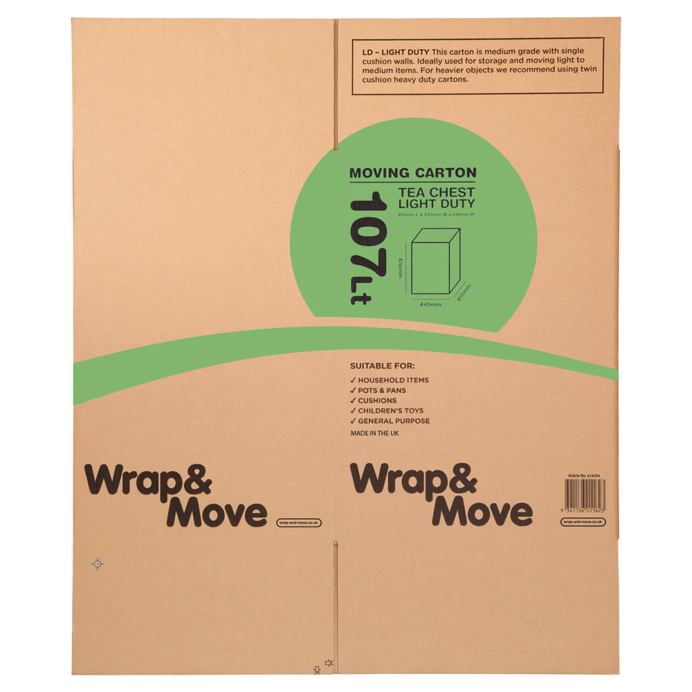 Wrap & Move X-Large Moving Box 107L 5 Pack Image 4