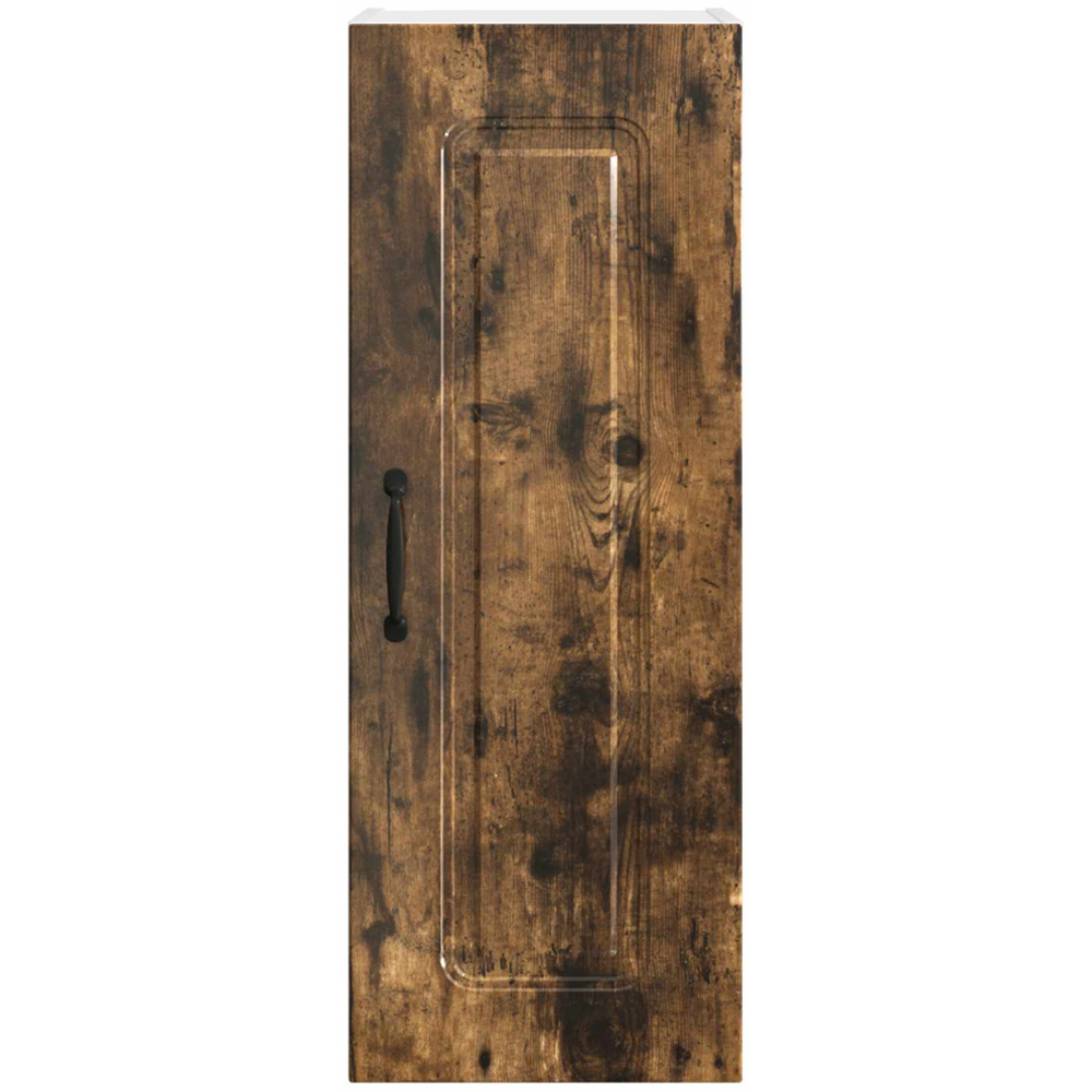 vidaXL Kalmar Single Door Smoked Oak Wall Kitchen Cabinet 2 Pack Image 5