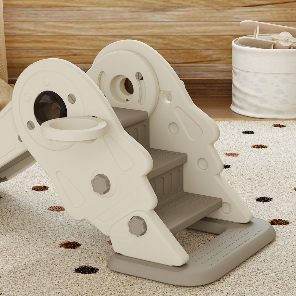 Tommy Toys 3-in-1 Cream and White Kids Slide Image 5