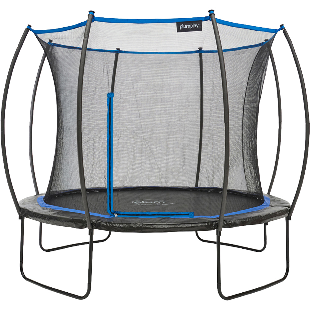 Plum Play 10ft Deluxe Springsafe Trampoline and Enclosure Image 1