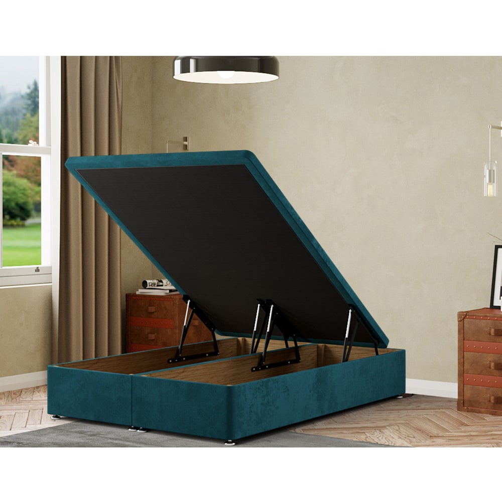 Portland Simple Super King Size Emerald Plush Ottoman Divan Base Image 2