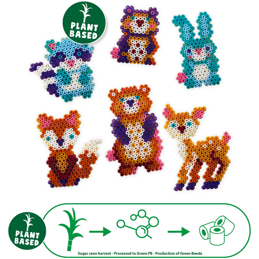 SES Creative Green Beedz Forest Animals Iron On Bead Set 1800 Piece Image 5