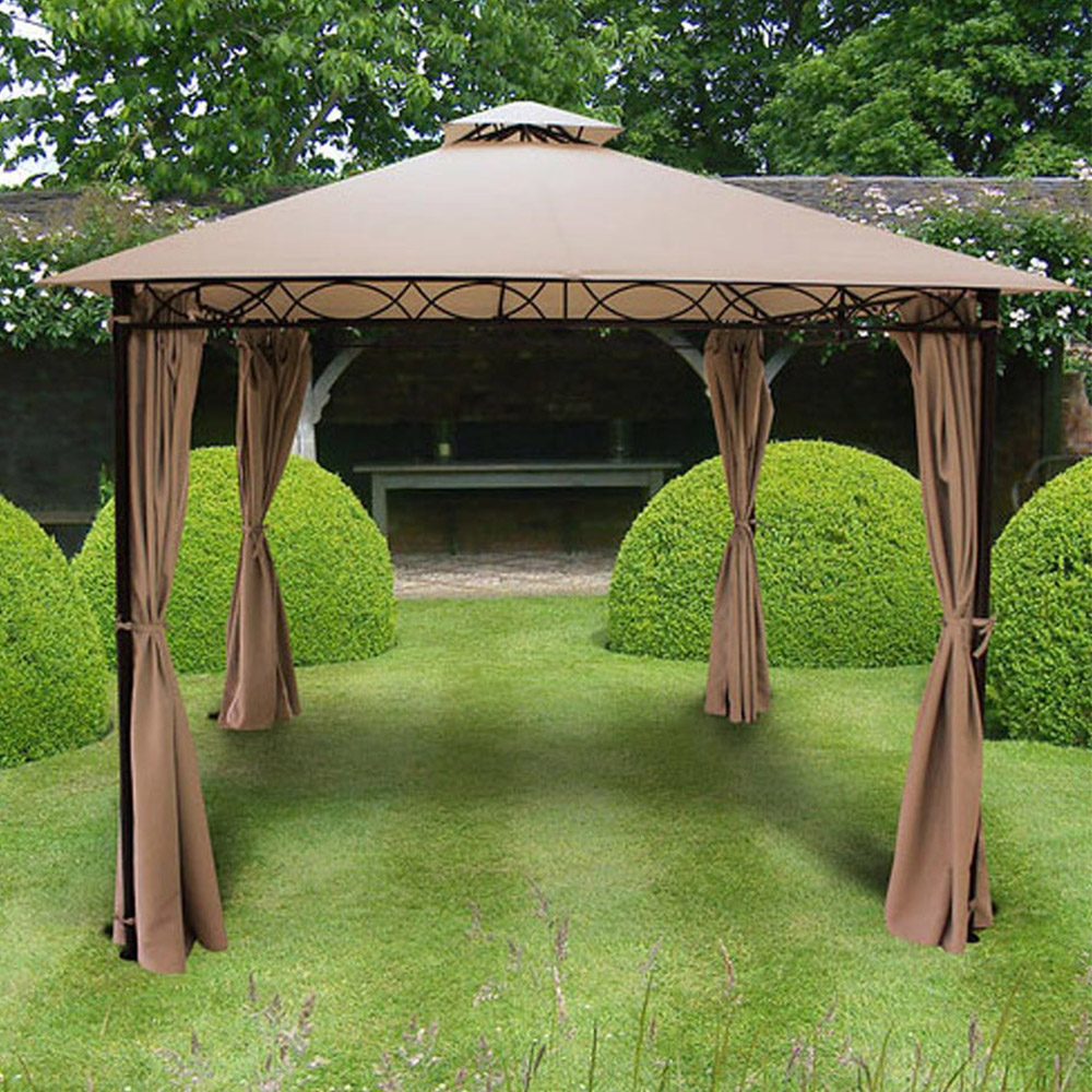 Glendale Marco Polo 3 x 3m Mocha Garden Gazebo Image 1