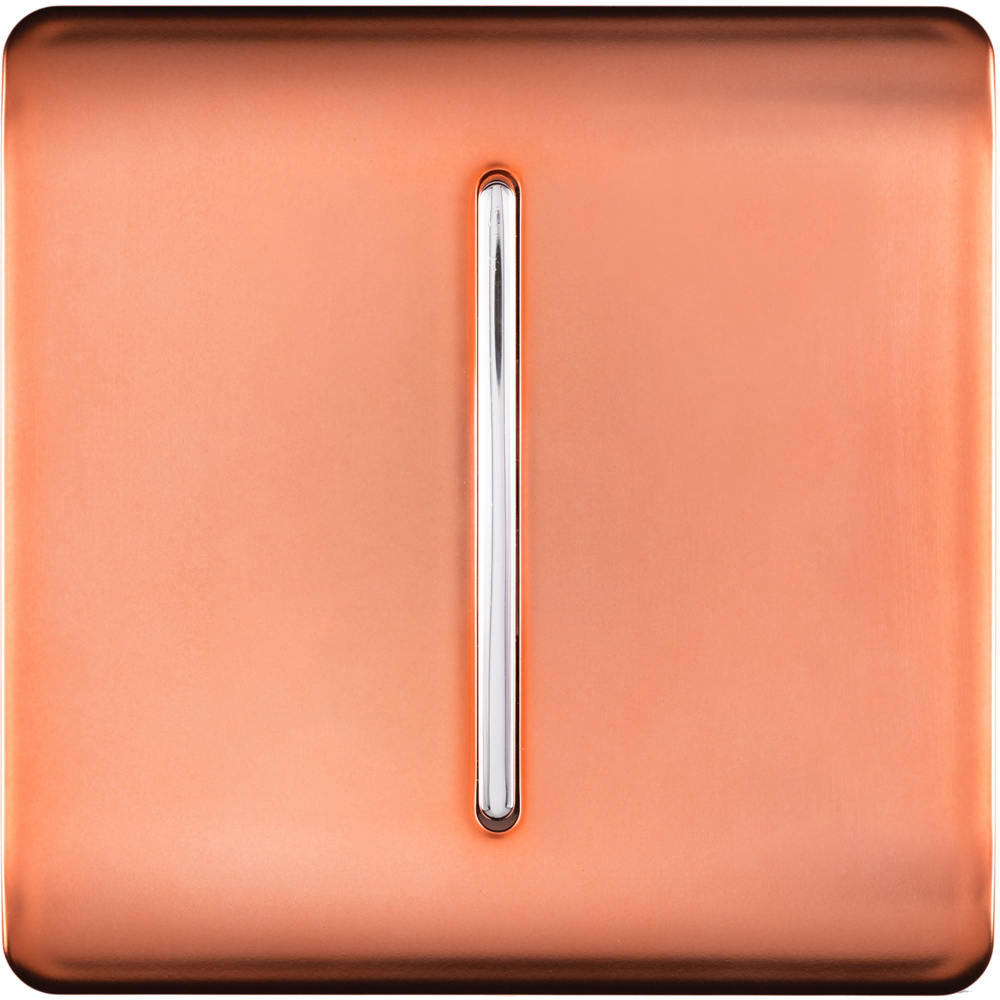 Trendi Switch 1 Gang 10amp Copper Intermediate Rocker Light Switch Image 1