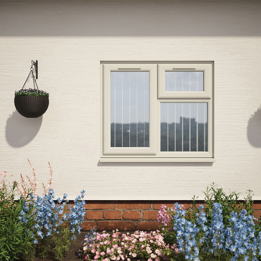 Crystal Agate and White LH Side Hung and Top Opener Clear Double Glazed Window 1190 x 965mm Image 5