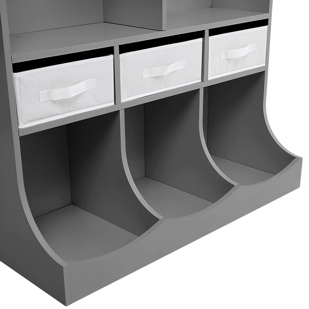 Living and Home 3 Drawer Open Storage Cabinet Image 3