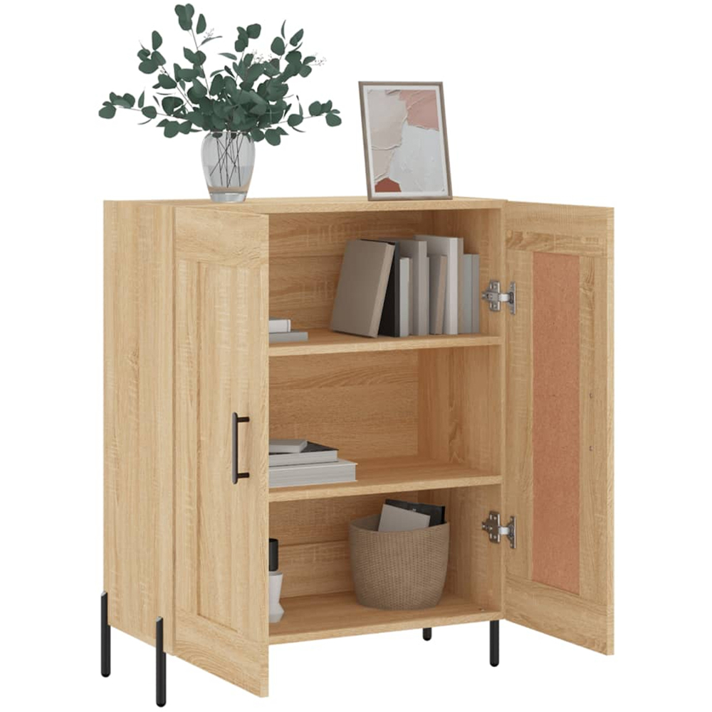 vidaXL 2 Door Sonoma Oak Sideboard Image 4