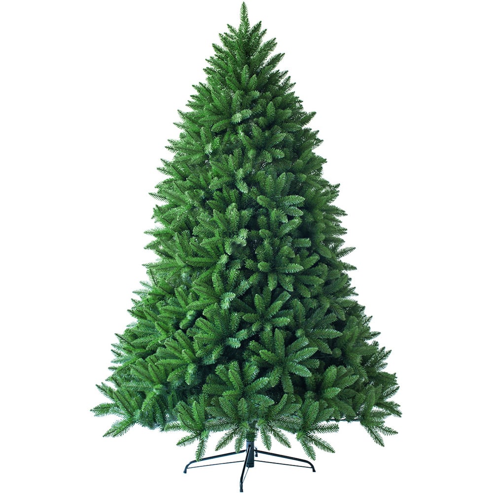 Costway PVC Branch Tips Hinged Artificial Christmas Tree 6ft Image 1