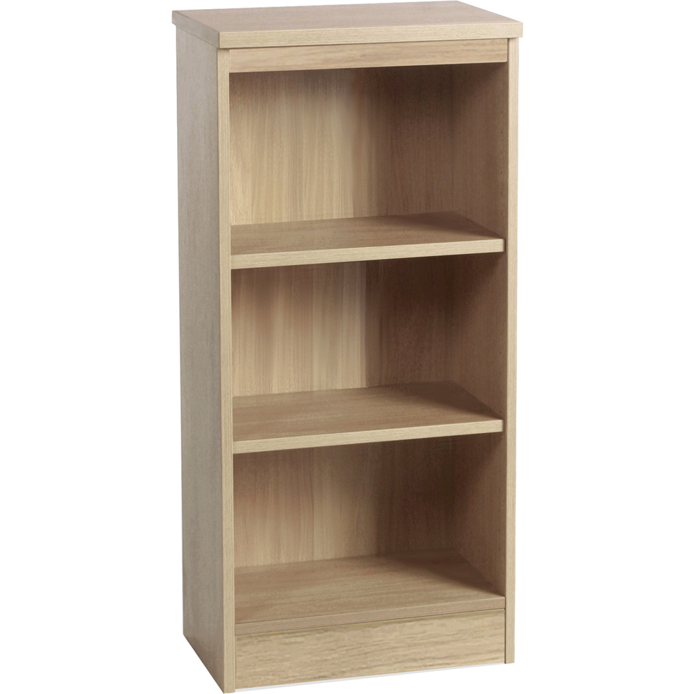 R White Cabinets 3 Shelf Sandstone Mid Height Bookcase Image 2