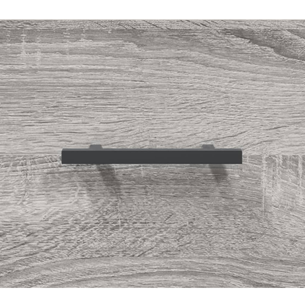 vidaXL 3 Drawer Grey Sonoma Sideboard Image 9