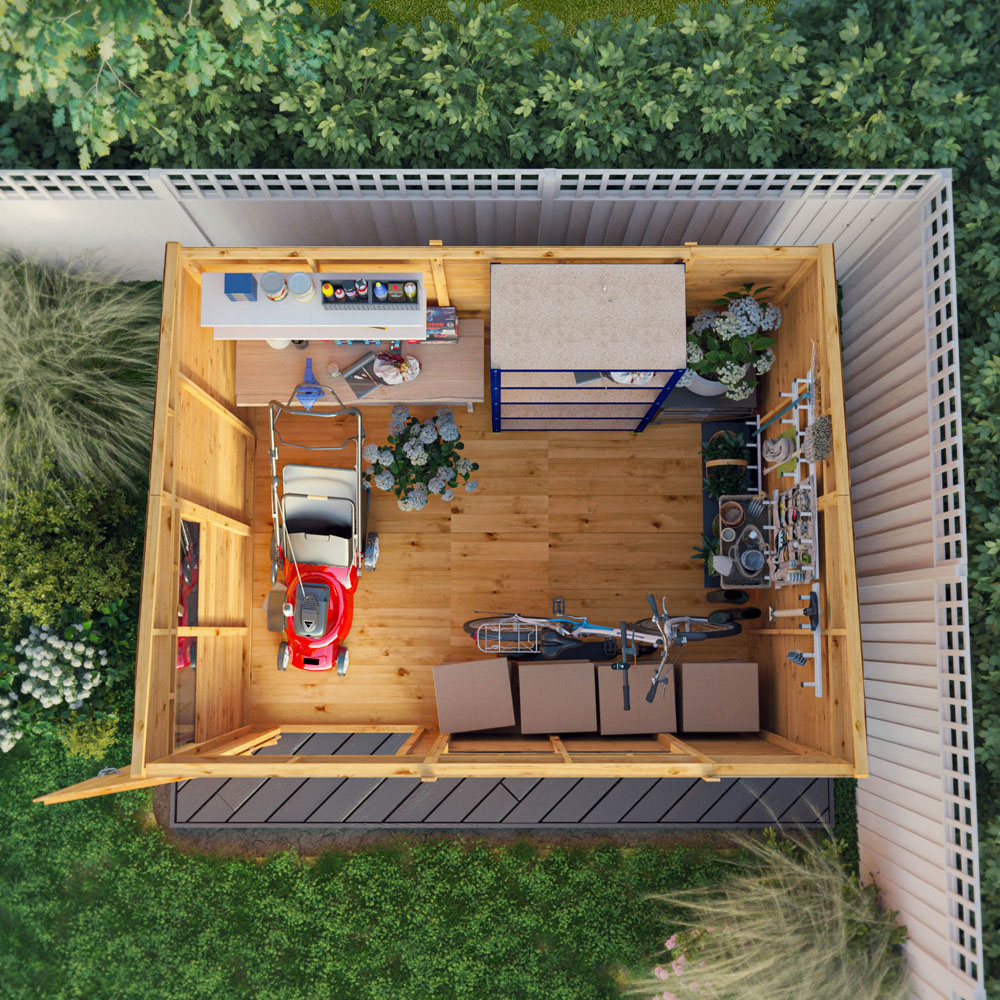 Mercia Woodsman 10 x 8ft Shiplap Pent Shed Image 6