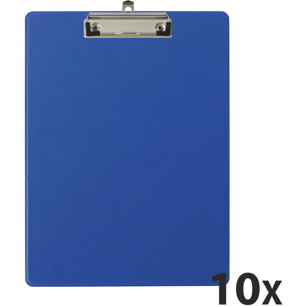 Exacompta A4 Blue Clipboard with Back Pocket 10 Pack Image 5