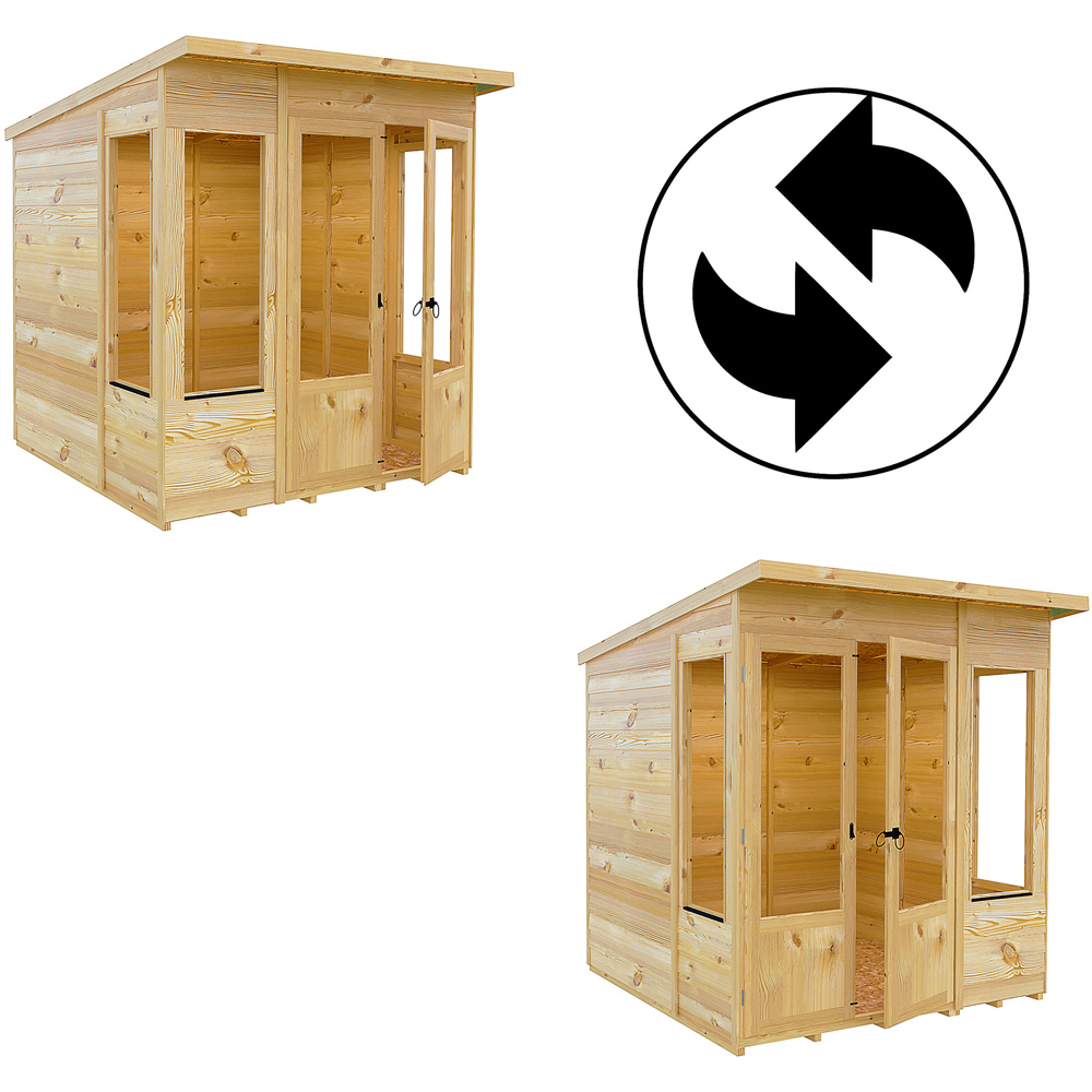 Shire Alora 6 x 6ft Overlap Pent Garden Summerhouse Image 4