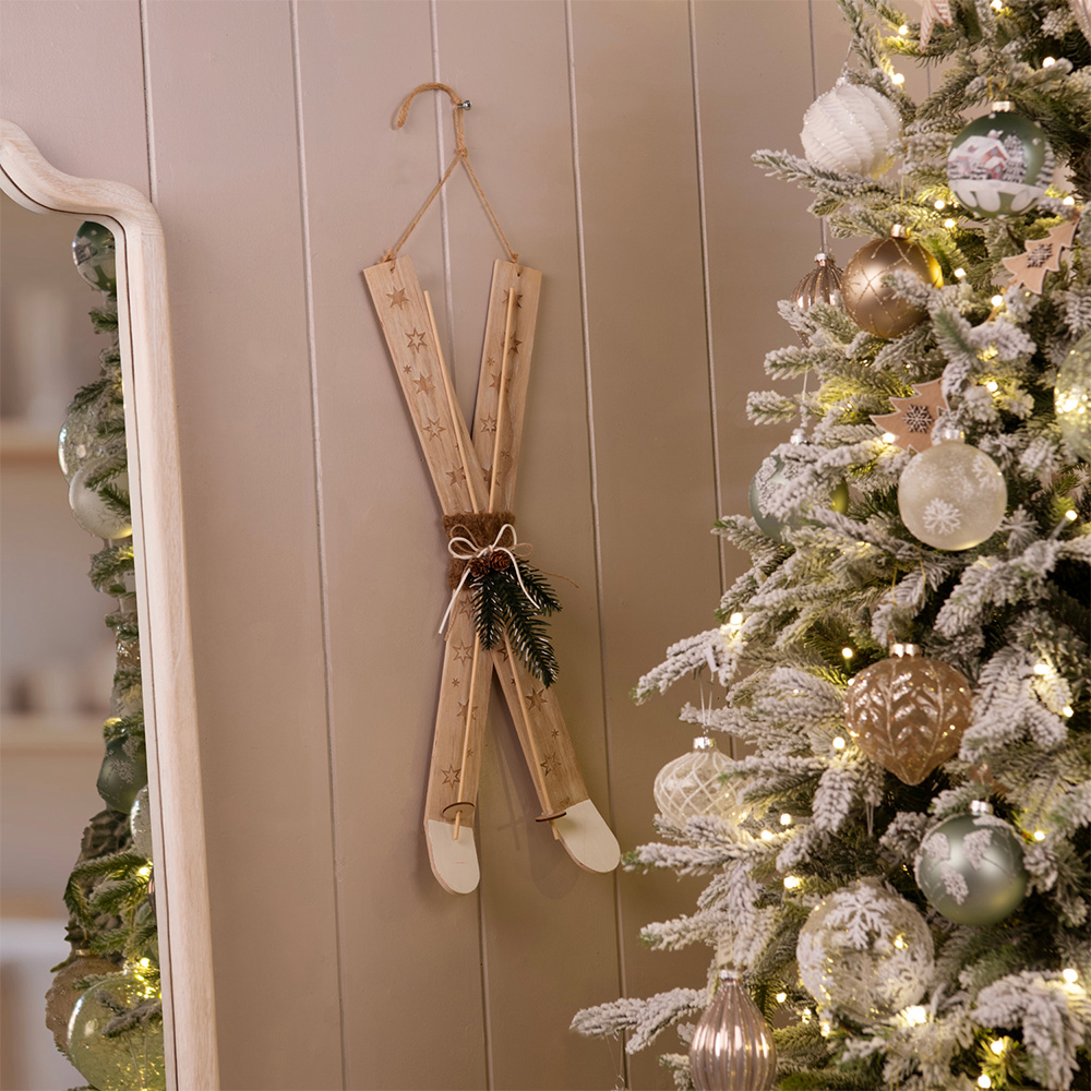 Scandi Ski Hanging Decoration Image 2