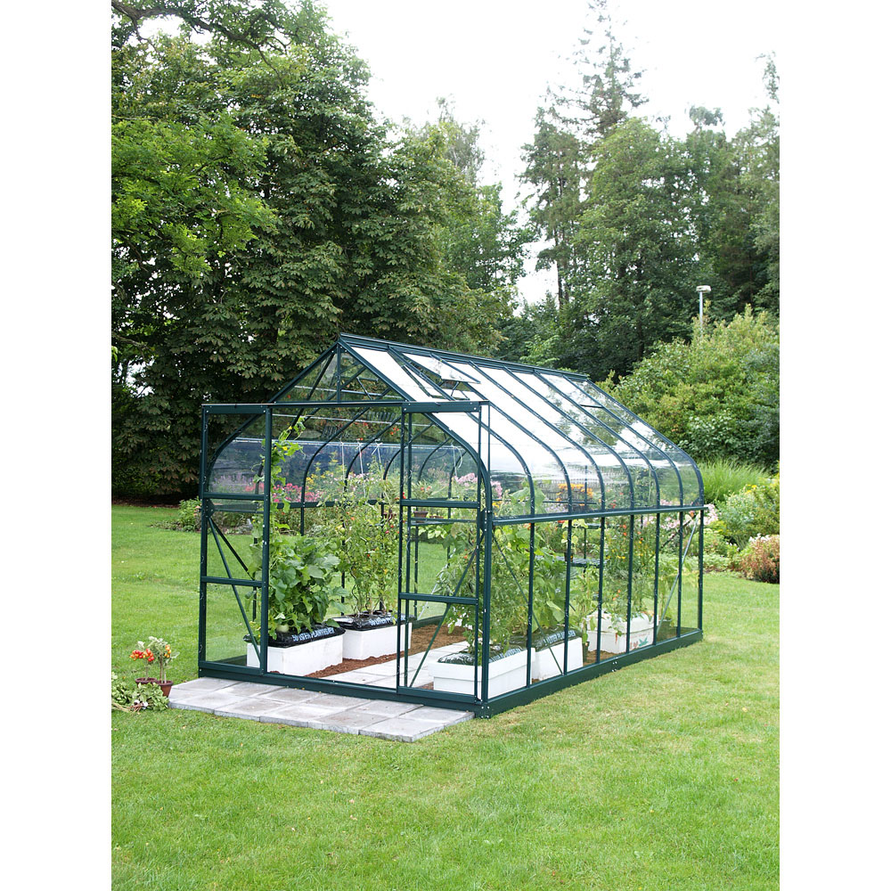 Vitavia Saturn 11500 Green Tough Glass 8 x 14ft Greenhouse Image 2