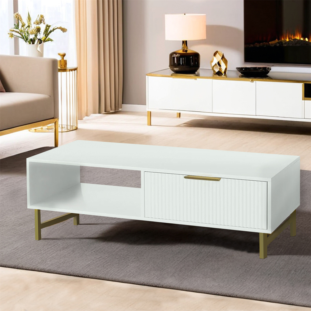 Kosy Koala White and Gold Coffee Table Image 3