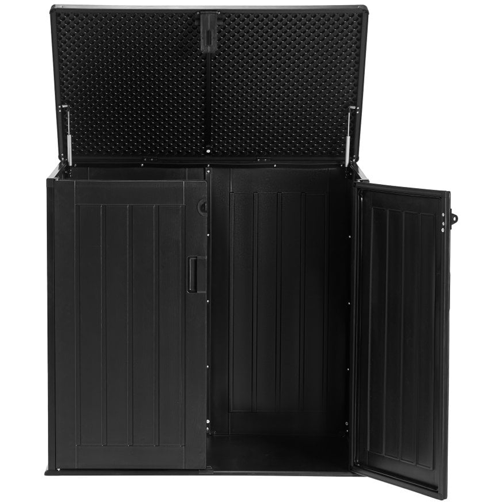 Jack Stonehouse 775L Grey Plastic Weather-Resistant Garden Storage Cabinet Box Image 3