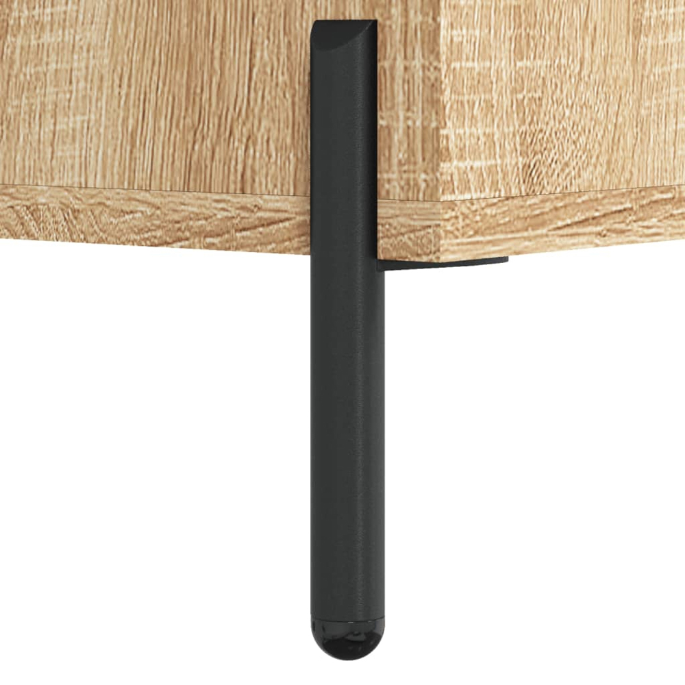 vidaXL 3 Shelf Sonoma Oak Sideboard Image 7