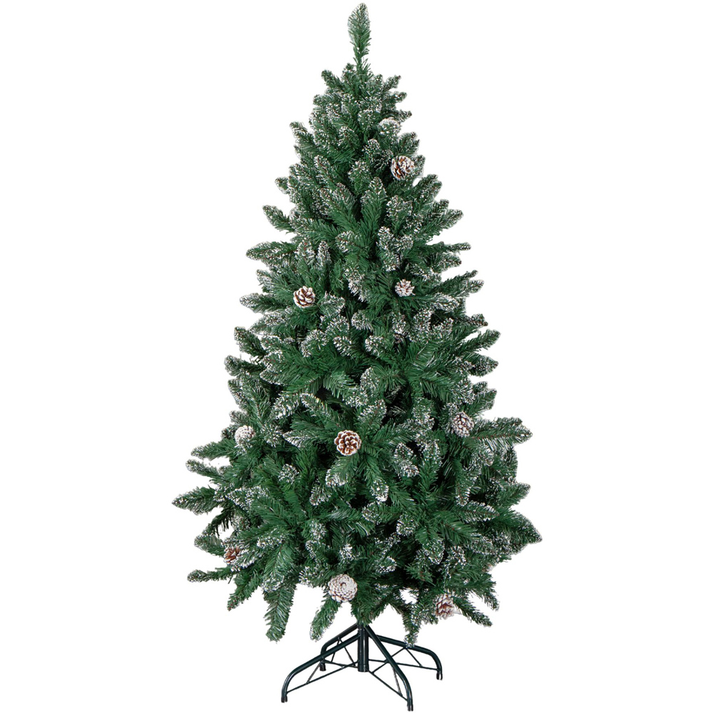 Samuel Alexander Rocky Mountain Pine Artificial Christmas Tree with 526 Snow Tipped Branches 5ft Image 1
