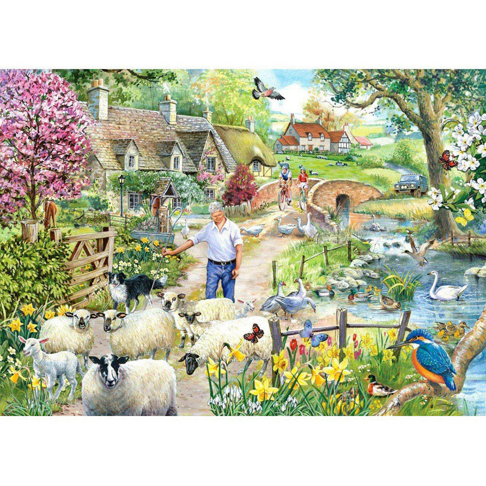 The House of Puzzles Shepherd's Lane 1000 Piece Jigsaw Puzzle Image