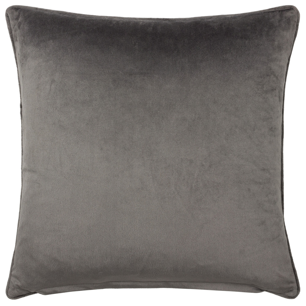 Paoletti Stratus Charcoal Jacquard Cushion Image 3
