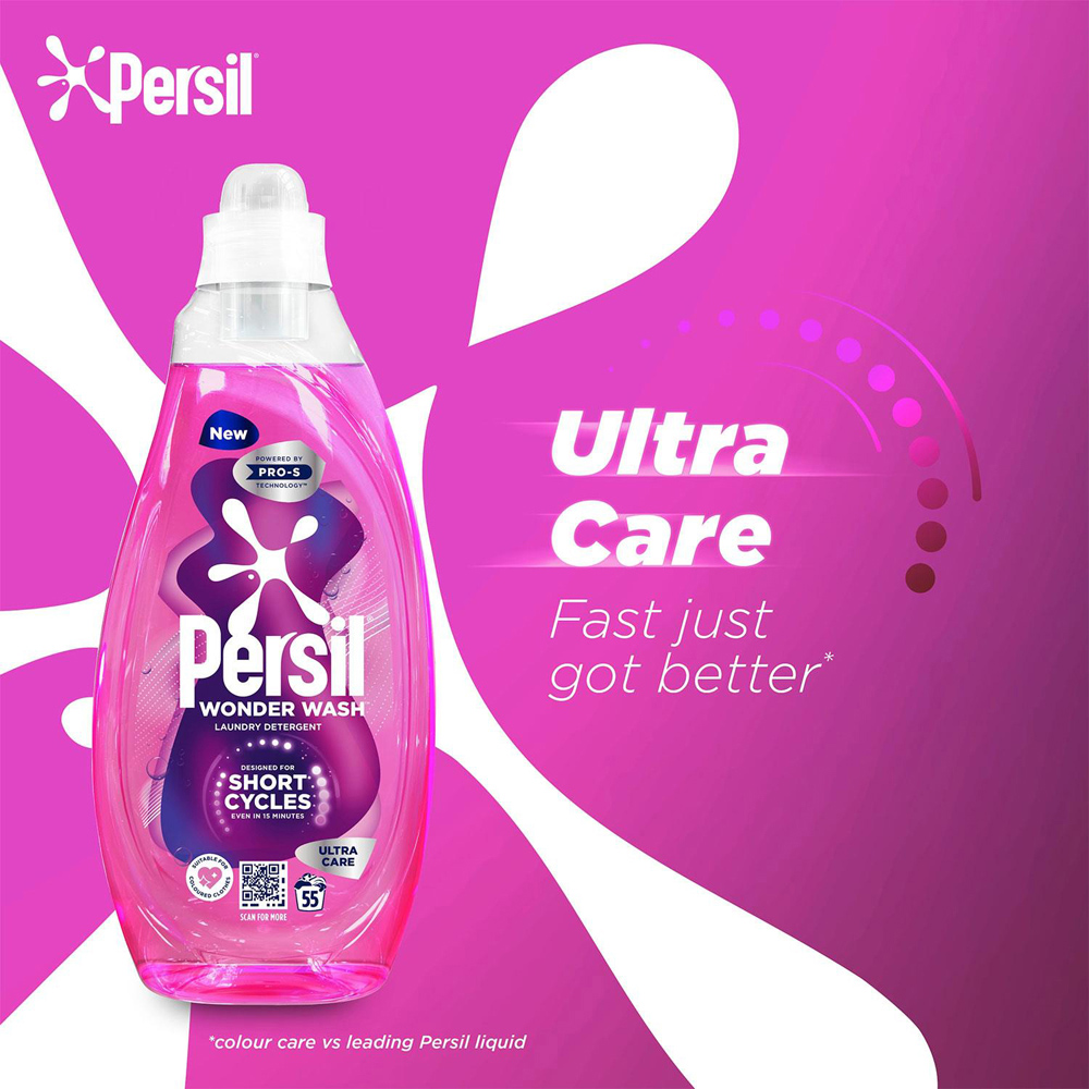 Persil Bio Ultra Care Laundry Detergent 55 Washes 1.485L 2 Pack Image 5