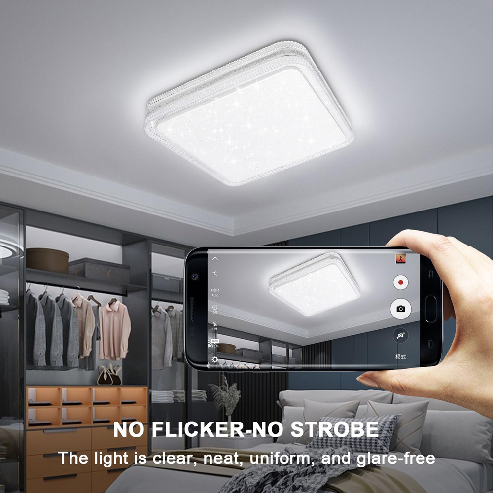 ExtraStar Crystal Effect Border Cool White Ceiling Downlight Image 4