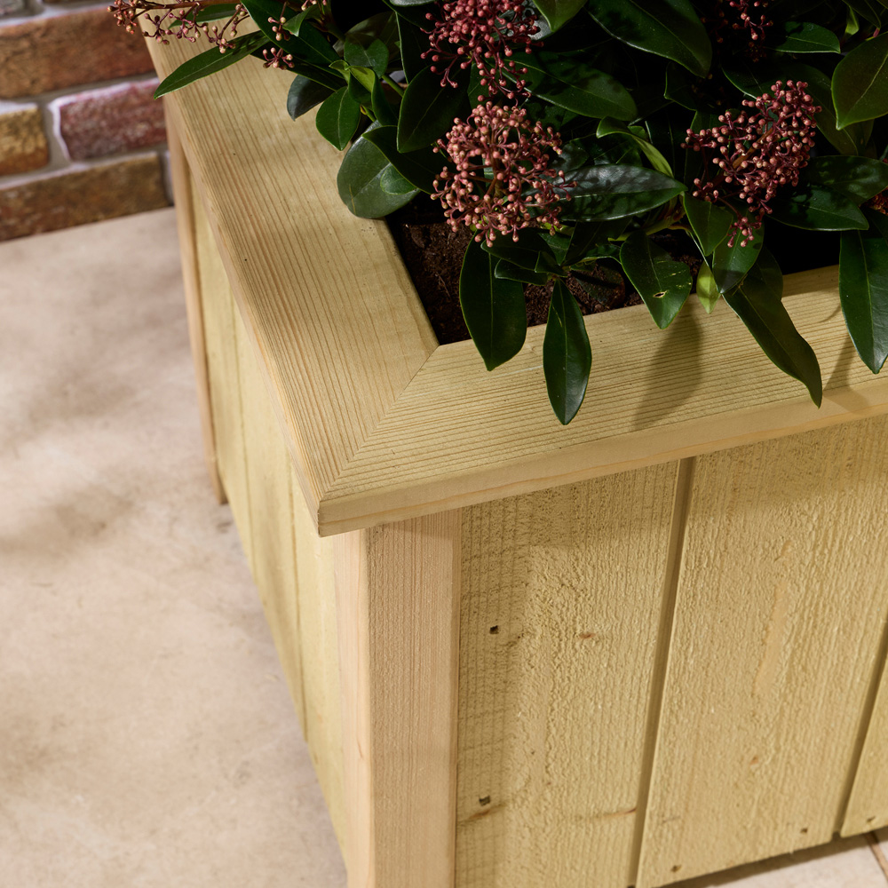 Rowlinson Signature Heritage 3-Tier Natural Wooden Garden Corner Planter 42 x 78.5 x 78.5cm Image 8