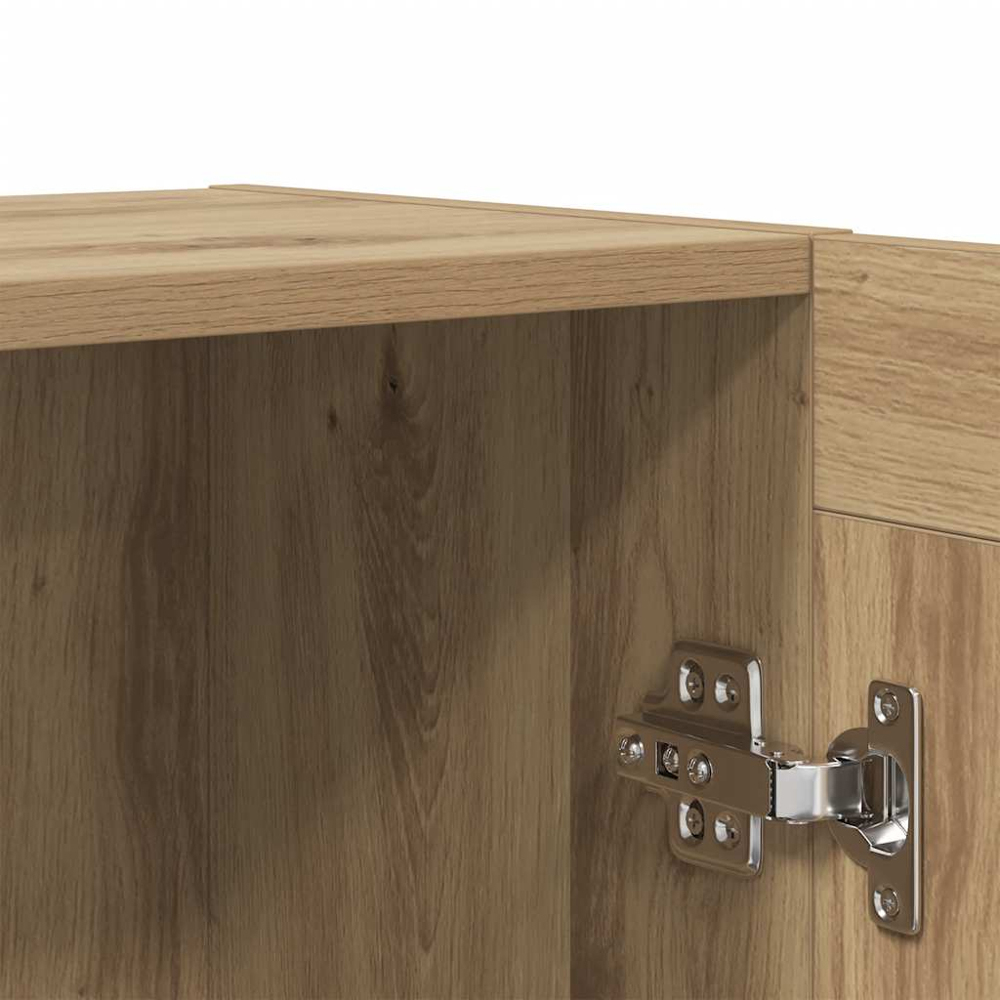 vidaXL 2 Door 2 Shelf Artisan Oak Sideboard Image 8