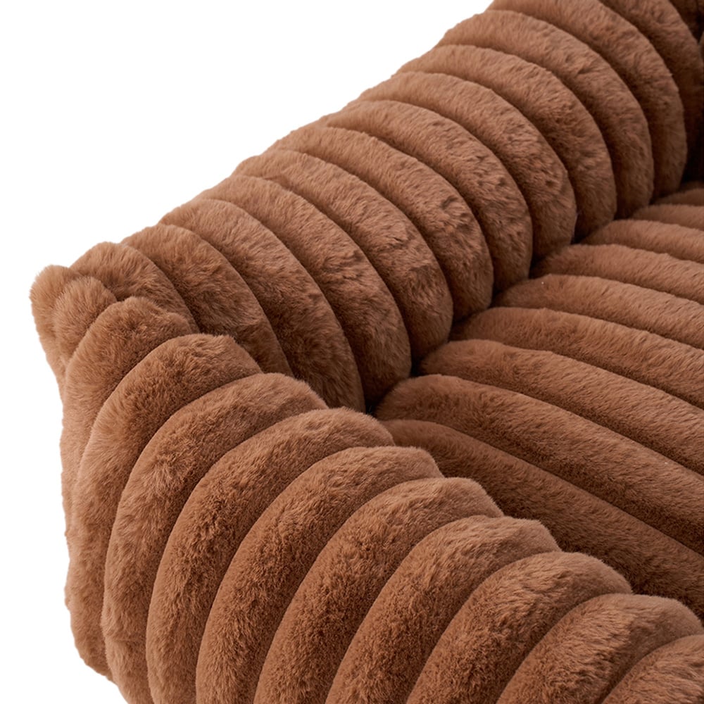 H&O Direct 63cm Dark Brown All Season Soft Pet Bed Image 4