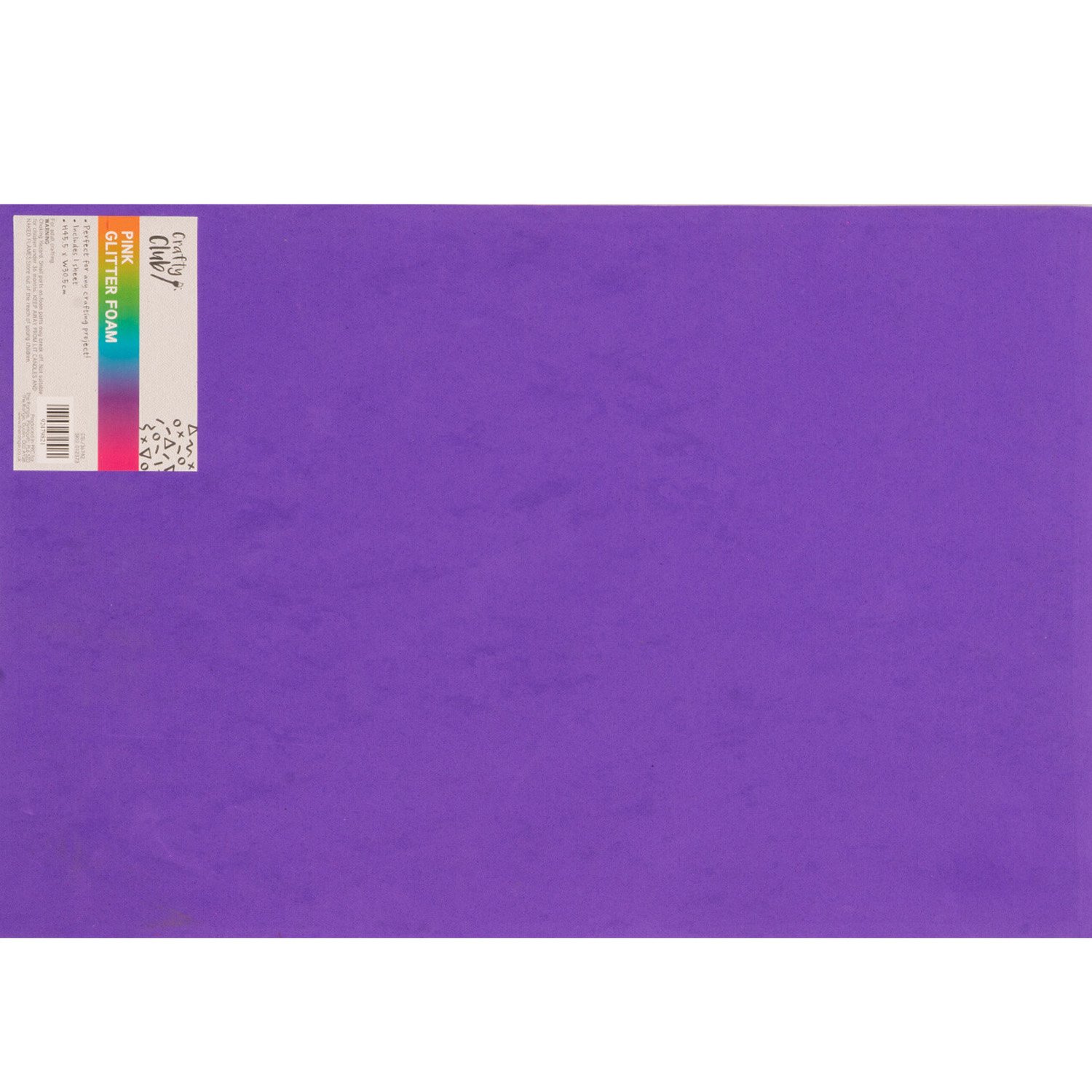 Crafty Club Glitter Foam - Pink Image 2