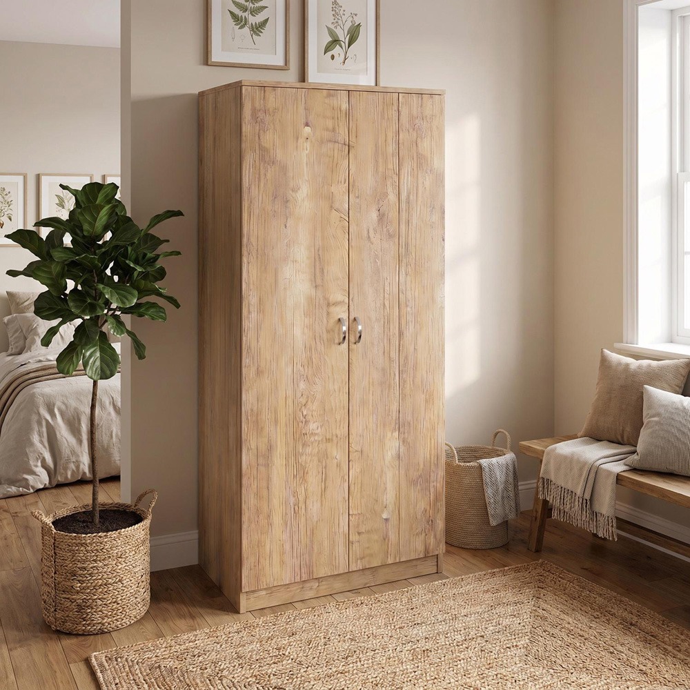 FWStyle Promo 2 Door Oak Wardrobe Image 6