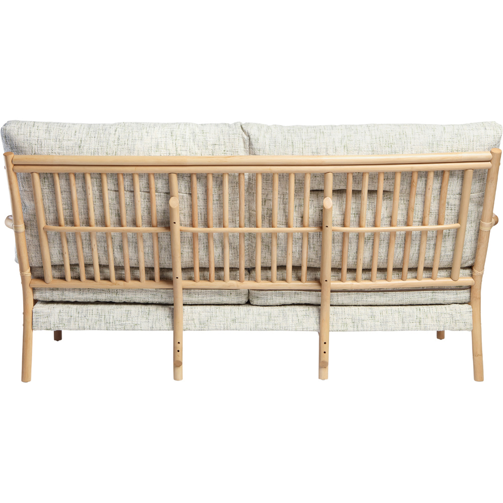 Desser Solo 3 Seater Natural Rattan Apple Crumble Sofa Image 5