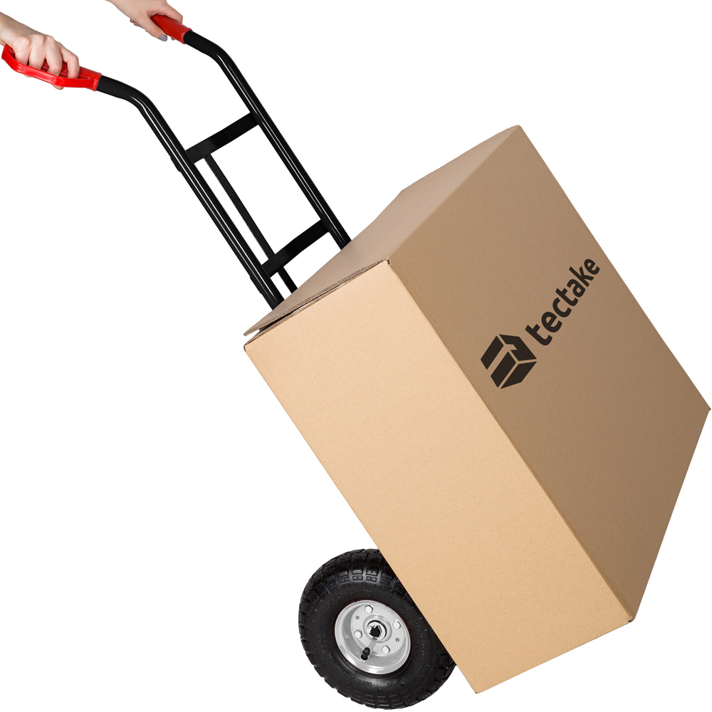 tectake Black Heavy Duty Steel Sack Barrow 200kg Image 3