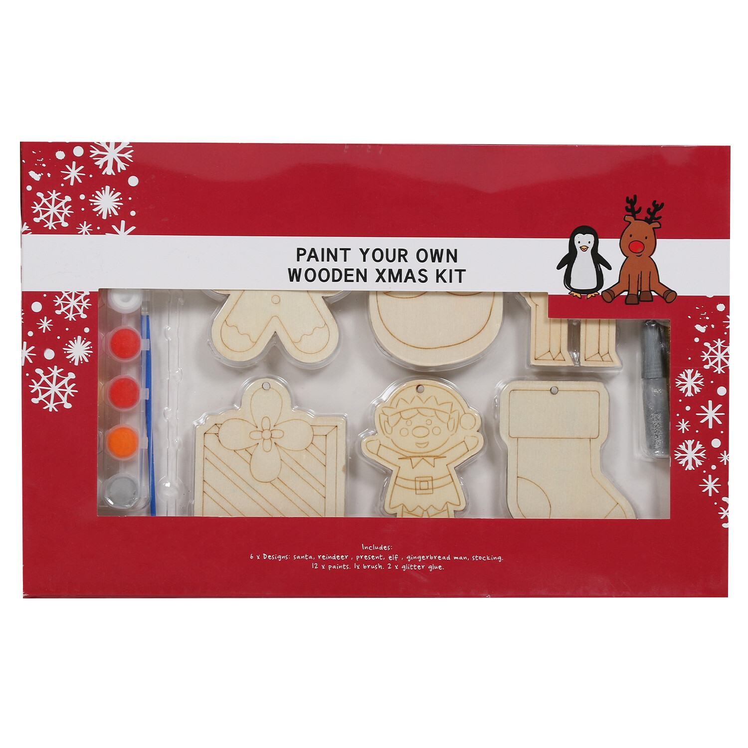 Paint Your Own Wooden Xmas Kit Image